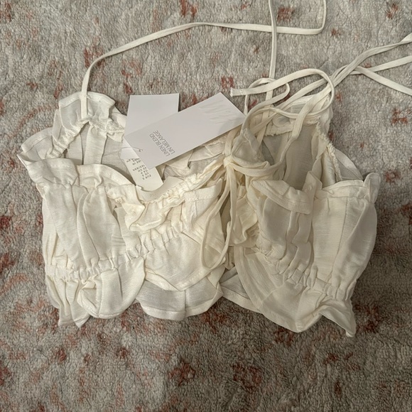 H&M white linen top - Picture 2 of 3